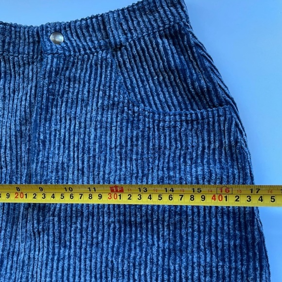Small Blue Corduroy Skirt - Picture 5 of 7